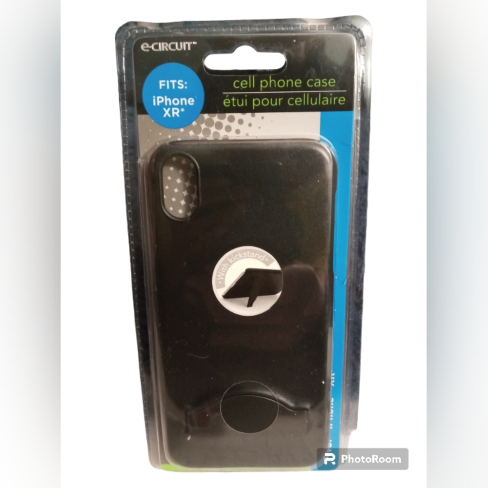 E-circuit iPhone XR Black Cell Phone Case with Kickstand